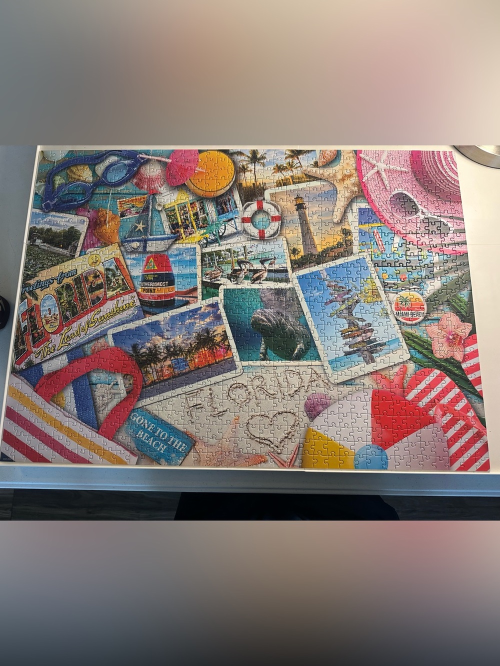 Eurographics Florida Beaches USA Road Trip Puzzle 1000 Pieces Complete - Picture 2 of 10